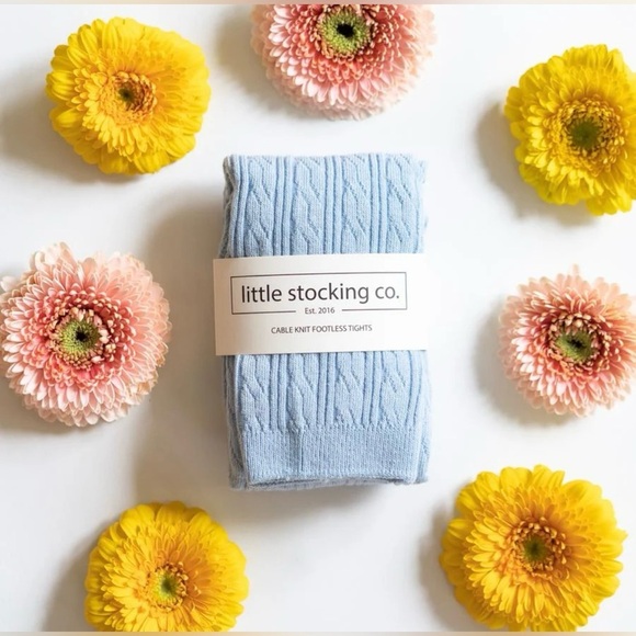 little stocking Other - Little Stocking Co. Footless Tights - Light Blue 2 pairs